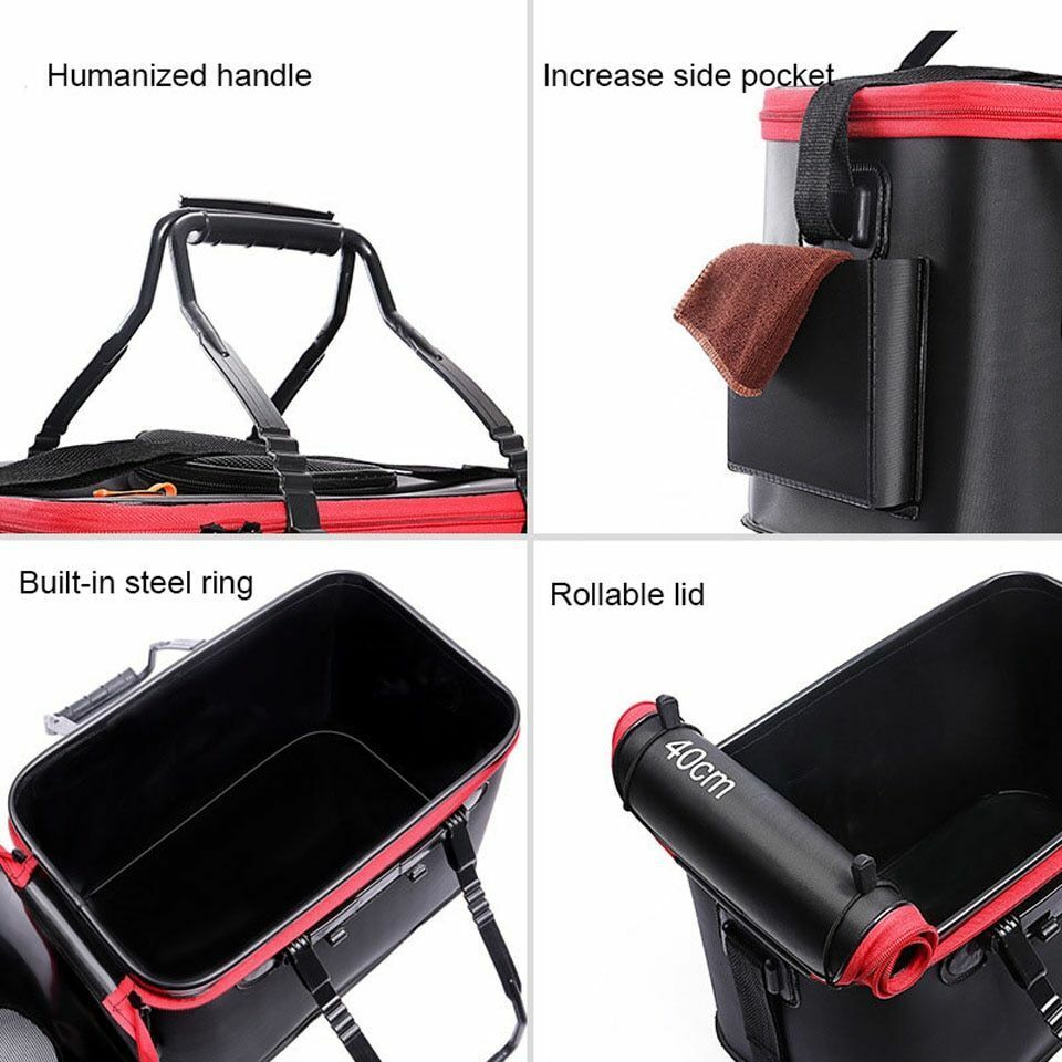 Fishing Box Bags Handing Outdoor Plastic Bucket Fish Sea Waterproof Accessories