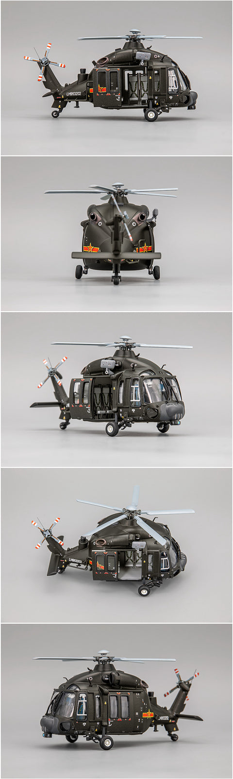 Z-20 Helicopter Cute Version 3D Printed handpainted model
