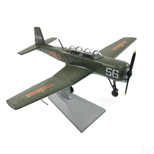 1:48 Plastic Nanchang CJ6/PT-6 Training Aircraft Plane Model With Stand Gifts