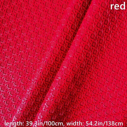 100cm Weaving Pattern Faux Leather Fabric Cloth F DIY Sofa Cover Bag Upholstery