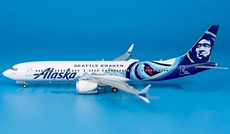 1:200 GeminiJets Alaska BOEING 737 MAX 9 Passenger Airplane Diecast Plane Model