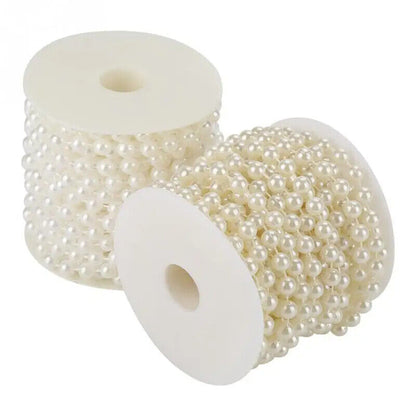 Wedding Beads Decoration 10m Roll ABS Grinding Pearl DIY Wire Garland String 8mm