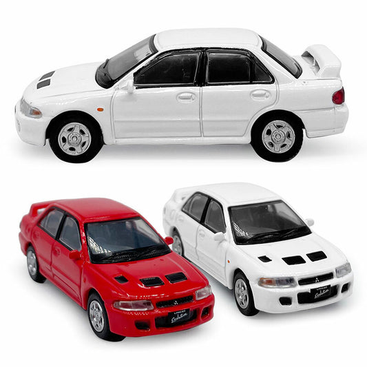 1/64 Mitsubishi Lancer Evolution Model Car Metal Diecast Toy Cars Toys for Boys