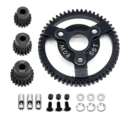 0.8M 32P Spur Gear 56T+16T+18T+20T For Traxxas Slash 2WD VXL XL-5 Bandit 1/10 F