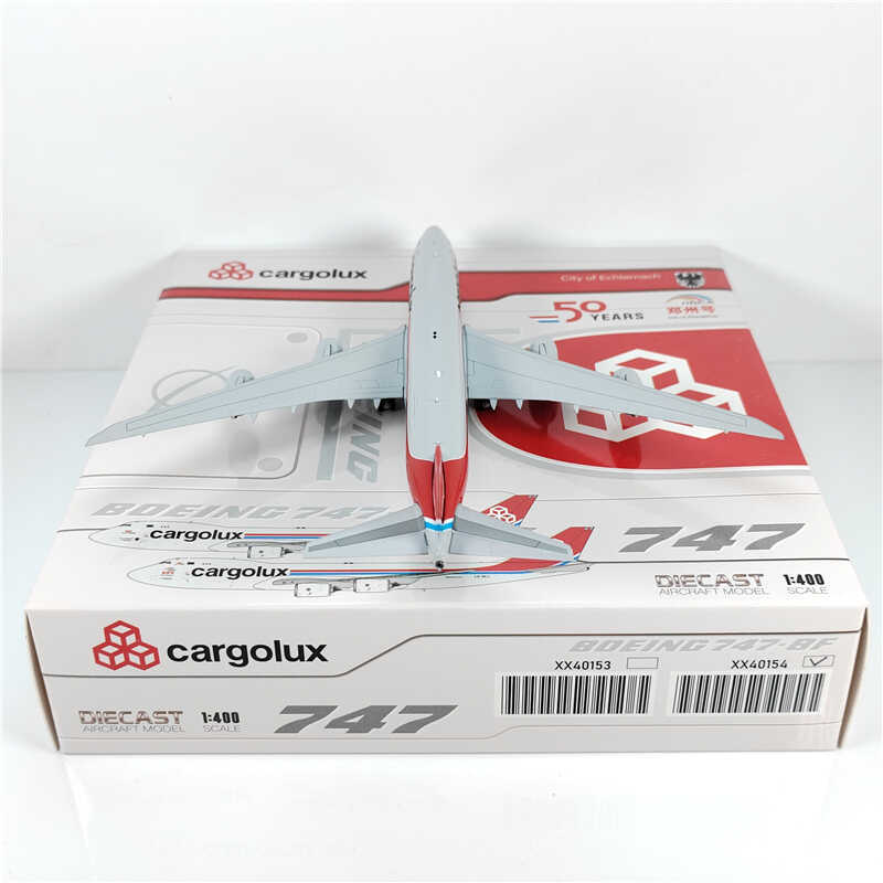 1:400 JC Wings cargolux BOEING B747-8 Passenger Airplane Diecast Model