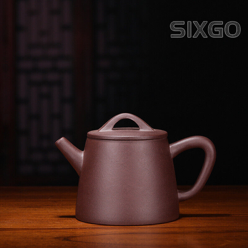 5.1" Collect Chinese Yixing Zisha Pottery Purple Clay 250ML Kung Fu Teapot 高石瓢