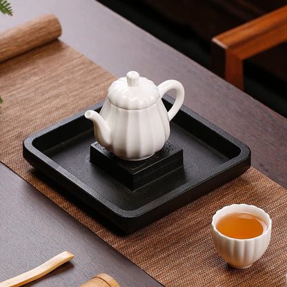 18cm Stone Tea Set Tea Table Pot Holder Tea Ceremony Tea Tray Kung Fu Tea Set