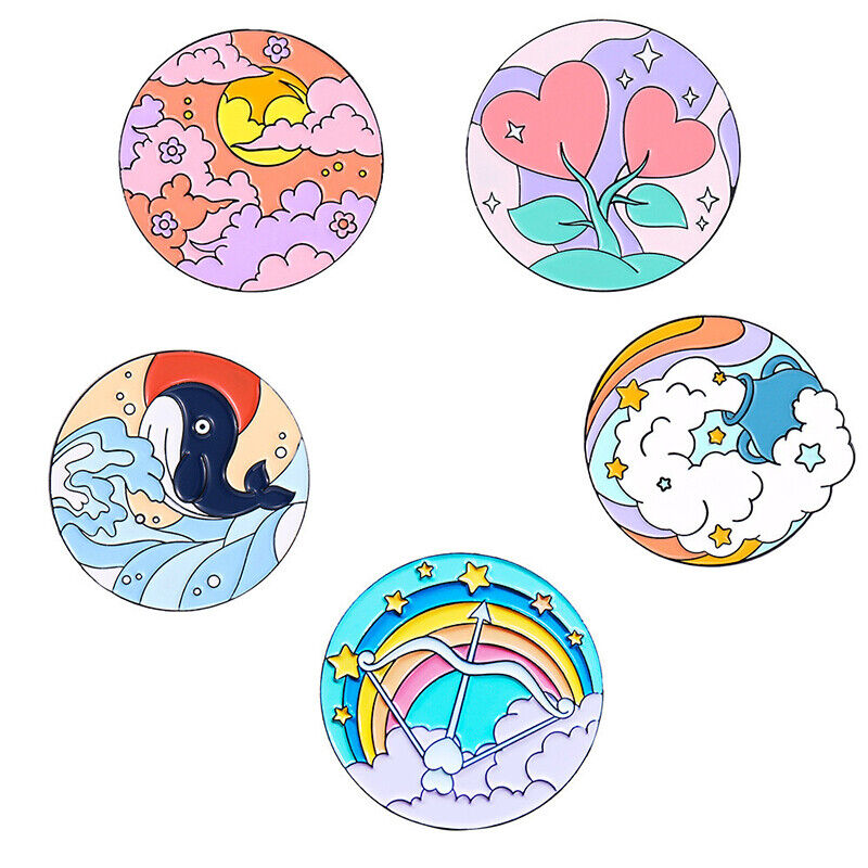 Cartoon Brooch Character Bag Backpack Badge Lapel Enamel Pins Brooches Jewelry