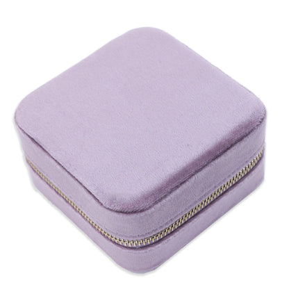 Customized Genuine Leather Earrings Ring Case Jewelry Storage Box 11.5*11.5*6 CM