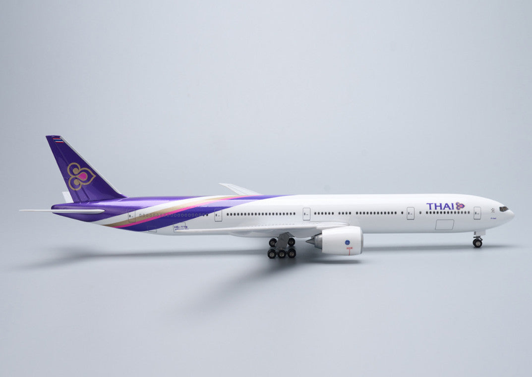 47CM 1:157 THAI BOEING 777-300ER Airplane Landing Gears Resin Aircraft Model