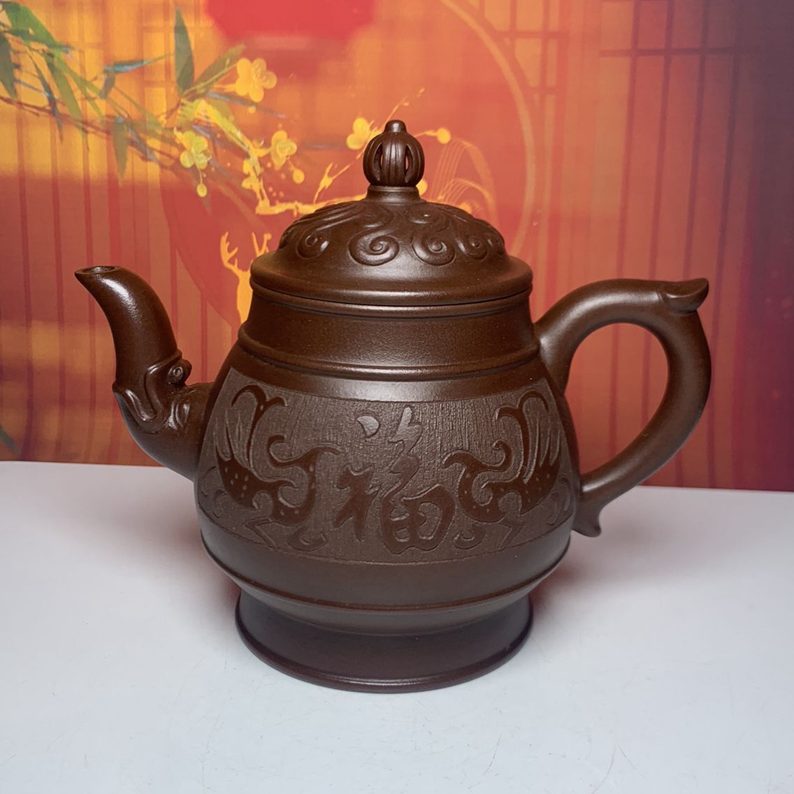 Chinese Yixing Purple Clay Teapot Zisha Ceremony Exquisite Teaware Collectible