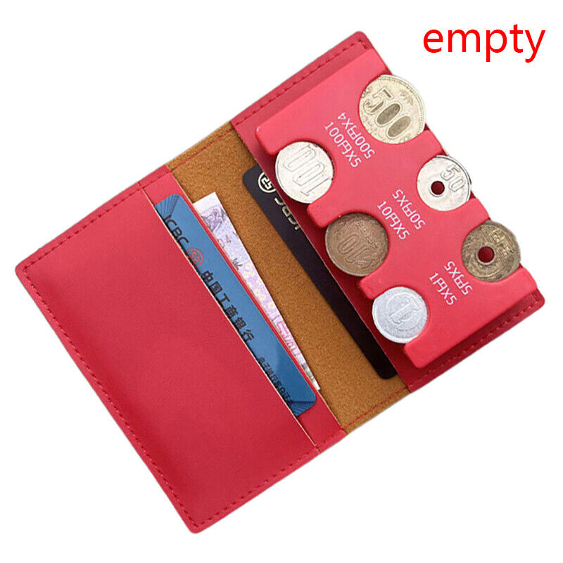Thin Soft Style Wallets Coin Bag Coin clip Detachable 2-in-1 coin wallet
