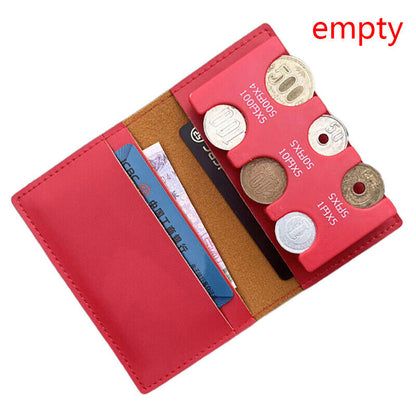 Thin Soft Style Wallets Coin Bag Coin clip Detachable 2-in-1 coin wallet