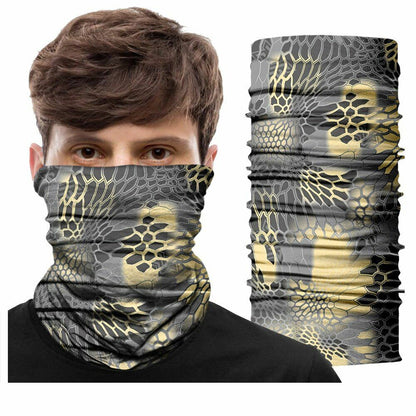 Neck Gaiter Bandana Buff Hiking Camping Hunting Tube Scarf Headwear Mask 50*25CM