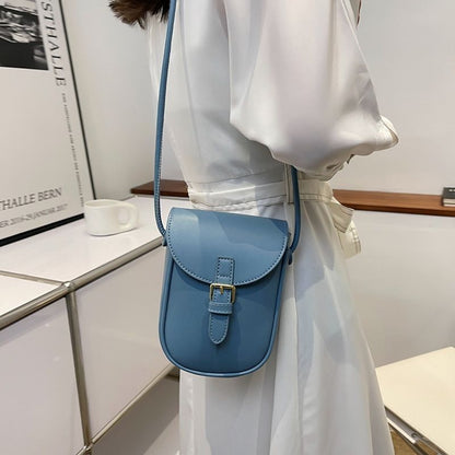 Small Synthetic Leather Colorful Crossbody Bag Shoulder Side Bag Handbag Purses