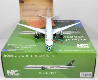 for NG Models Saudia Arabia for Boeing B787-10 HZ-AR33 THE RED SEA 1:400 model