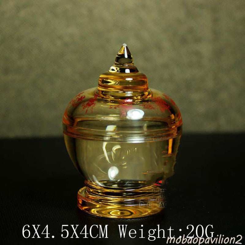 New Buddhist Buddha Mikky Eight Symbols Crystal Stupa Tower