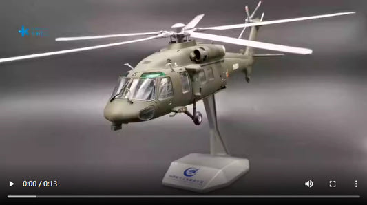 1:40 40CM AVIC Z-20 Attack Helicopter Army Plane Diecast Military Aircraft Model