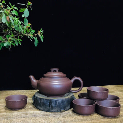 Chinese Yixing Zisha Clay Handmade Exquisite Teapot （上新桥 底款：顾景舟）