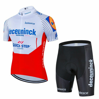 Cycling Jersey Set Quick Step Team Clothing Road Bike Suit Bicycle Bib Short MTB