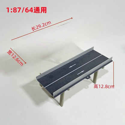 1/64 /150 Scale Diorama City Highway Street Road Bridge Model Scene Viaduct Toys
