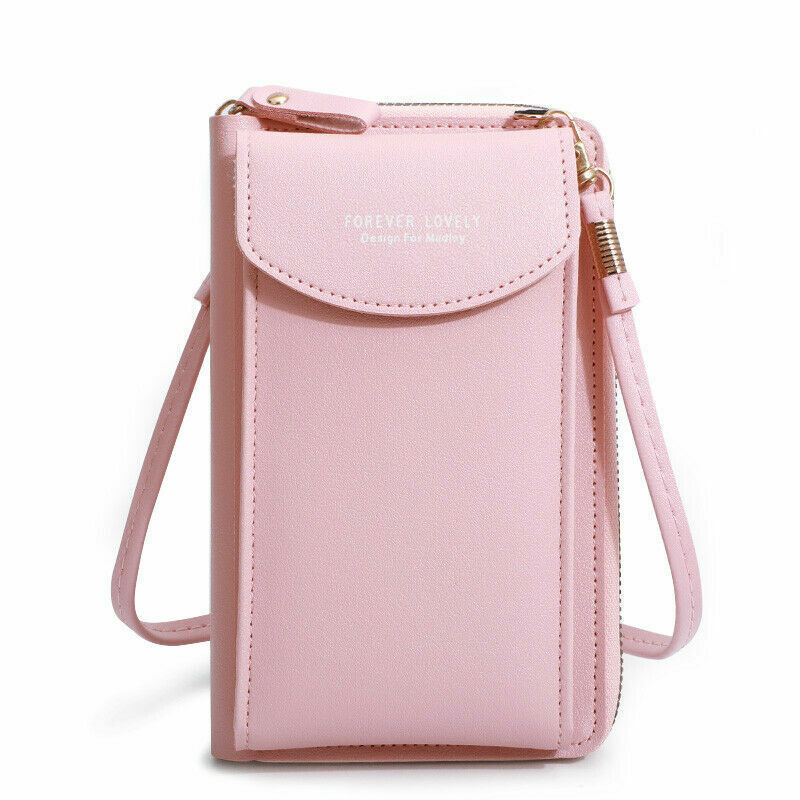 Cellphone Shoulder Bag Women PU Crossbody Bag Handbag Card Holder Bag