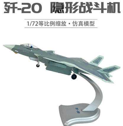 1:72 31CM China J-20 Stealth Fighter Aircraft Diecast Military Airplane Model