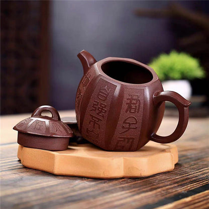 Tea Pot With Certificate Paper On Sales Real Yixing Zisha Qinquan Pot Marked New