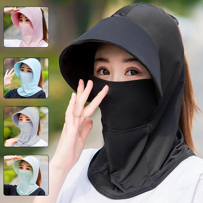 Women Summer Sun Hat Version Hat Wide Brim Neck Cover Hat Anti-UV