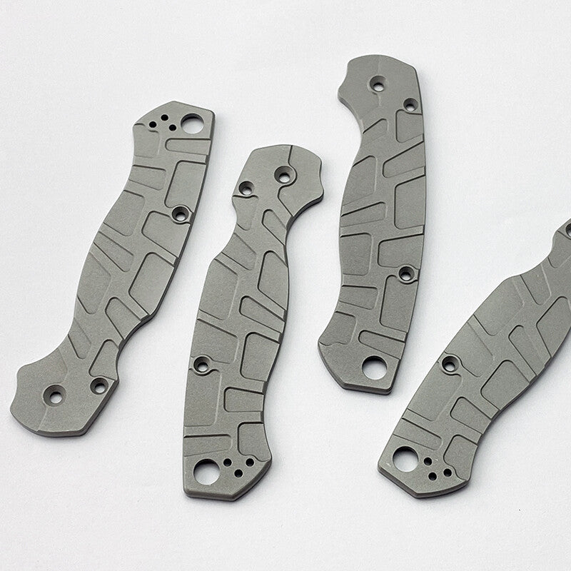 1 Pair Aluminum Alloy Knife Handle Scales for Spyderco C81 Para 2