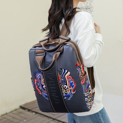Fashion Designer Women's Backpack Female Canvas Large Travel School Shoulder Bag