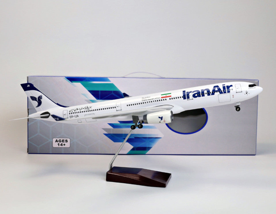 1:135 47CM IRAN AIR AIRBUS A330 Airplane Landing Gears Resin Aircraft Model