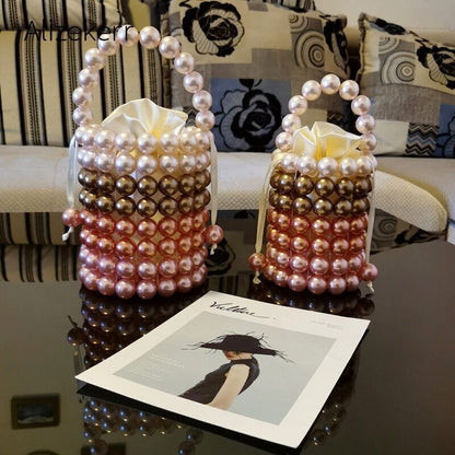 Evening Bag Women Pearl Beaded Party Purses Ladies Handbag Wedding Party