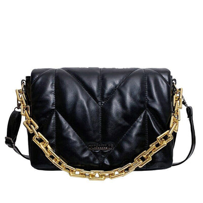 Winter Padded Bags Women Cotton Shoulder Bag Women Crossbody Pack