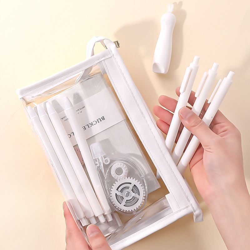 Large Transparent Makeup Bag Storage Cosmetic Triangular Box Purse 20*8*12.5 CM