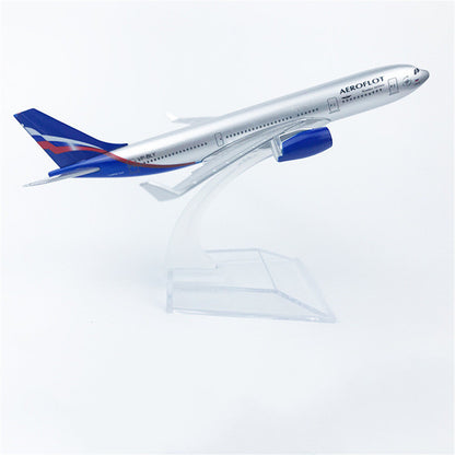 16cm A380 Russian Airlines Simulation Aircraft Plane Model Collection Decor N