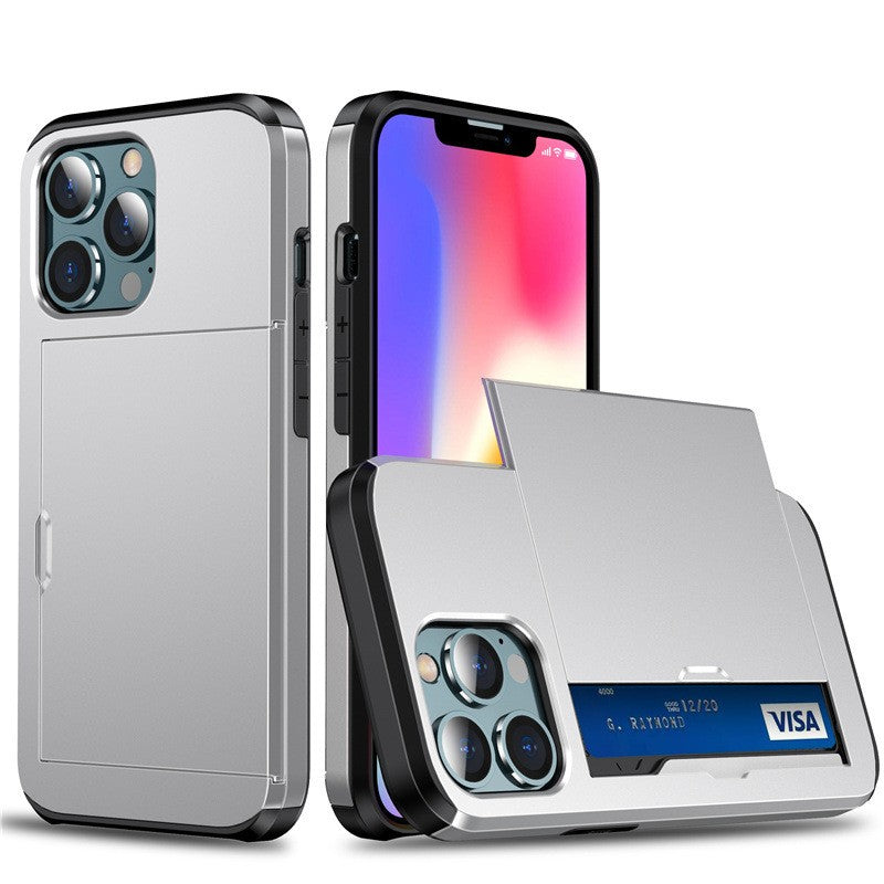 For Apple iPhone12/13/14/15/16/17 Plus/Pro/Pro Max Case Card Wallet Slot