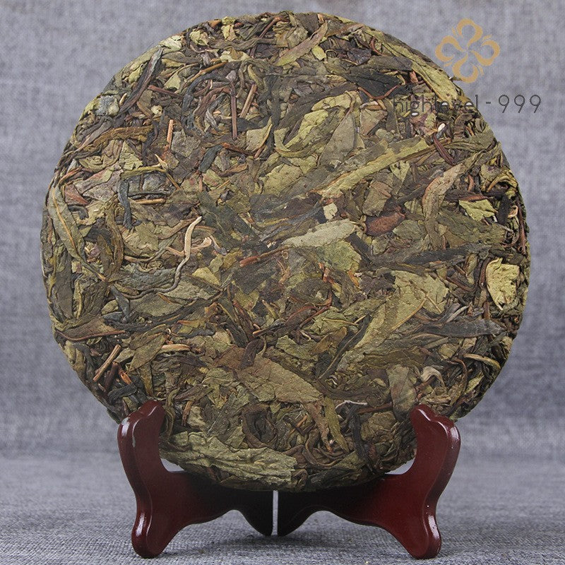 357g Raw Pu'er Tea Bingdao Golden Leaf Ancient Tree Compressed Tea Cake