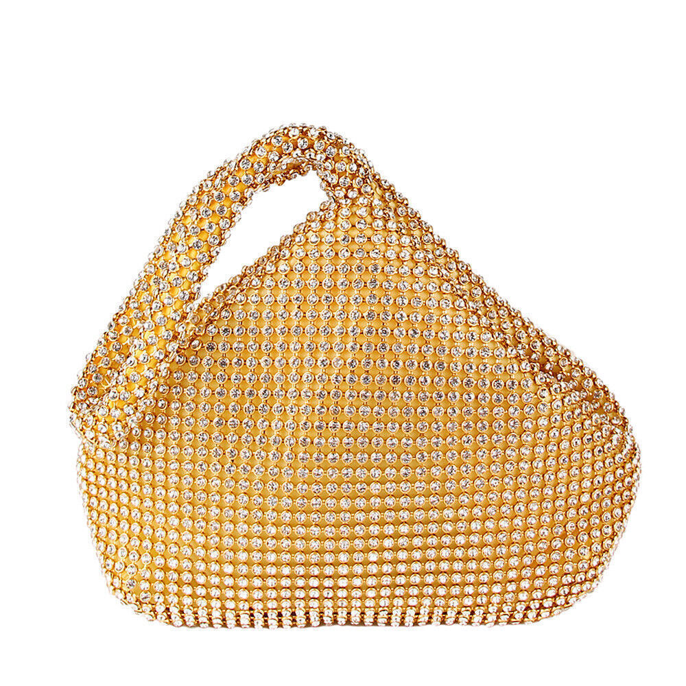 Women Alumium Sequins Evening Clutch Bag Party Wedding Fashion Purse Handbag