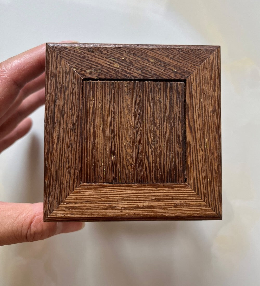 Natural Wenge Wood Display Rack Tank Vase Stone Pot Statue Art Stand Decor