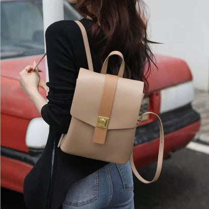 Genuine Leather Luxury Bag Large Capacity Girl Schoolbag New Fashion Ladies Cute