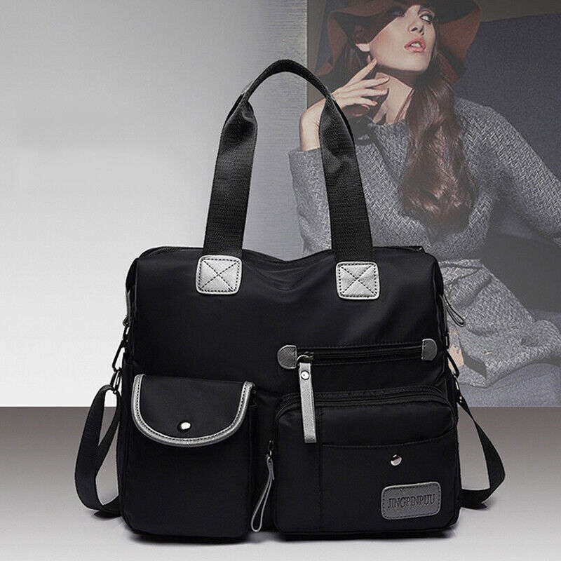 Women's Multi-pockets Shoulder Bag Portable Outdoor Travel Zipper Handbags