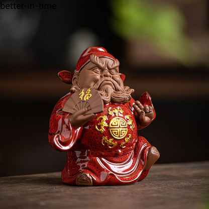 Tianshi Zhong Kui Statue Chinese Folk Figures To Ward Off Evil Decor Feng Shui