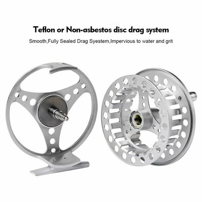 Fly Fishing Wheel 3/4-5/6-7/8 WT Reel Aluminum CNC Machine Cut Large Die Casting