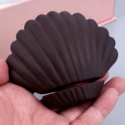 Purple Sand Facial Moxibustion Pot Moxa Box Shell Facial Gua Sha Wormwood Tool艾灸