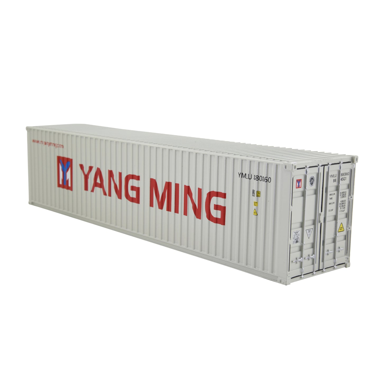 1:50 YANG MING 40GP Metal Shipping Container Model Toy Home Office Decor Gift