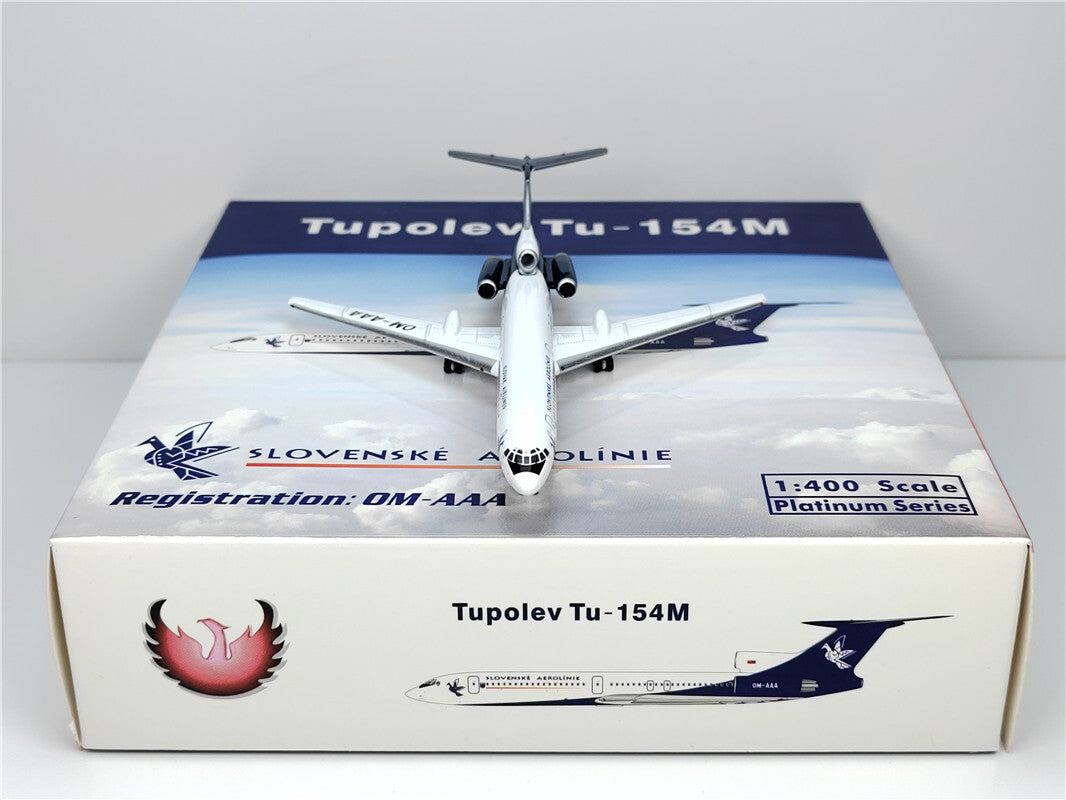 1:400 Phoenix SLOVENSKE AEROLINIE TupolevTU-154M Airplane Diecast Aircraft Model