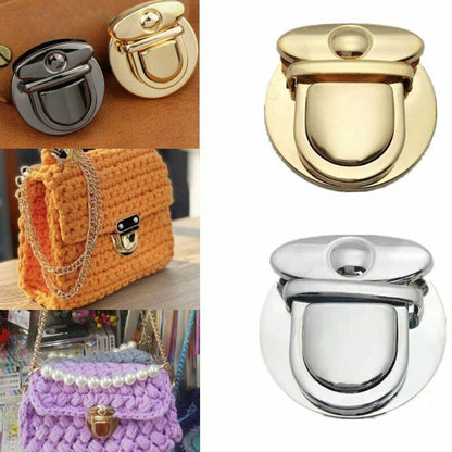Shoulder Bag Turn Twist Lock Metal Buckle Handbags Accessories Snap Clasps 4.6cm