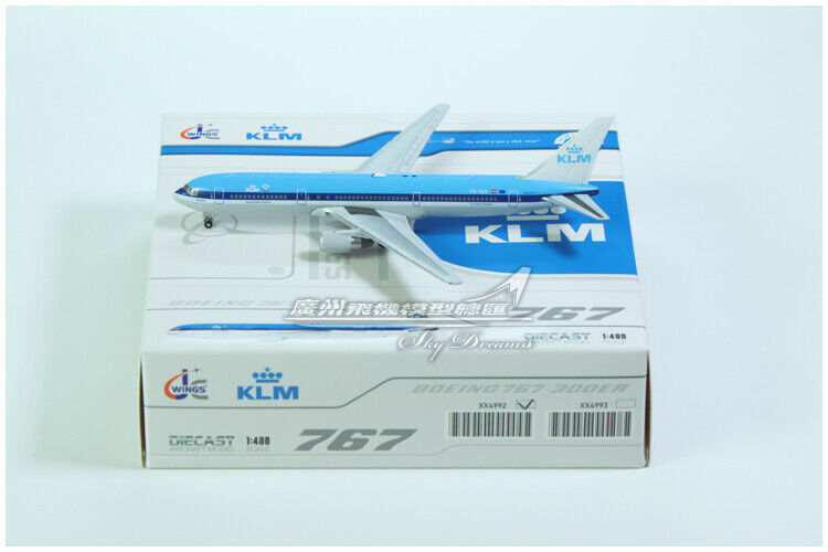 1:400 JC Wings KLM BOEING 767-300ER Passenger Airplane Diecast Aircraft Model
