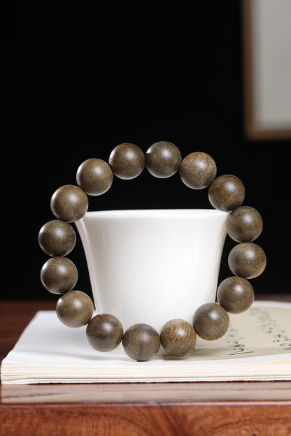 14mm Chinese Natural Eaglewood Handmade Exquisite Bracelets 31090